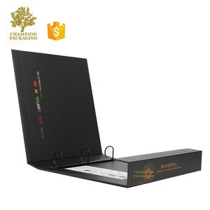 Custom printed expandable A4 A5 gusseted two pockets office presentation folder