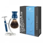 Custom removable shaving blade razor badger shaving stand