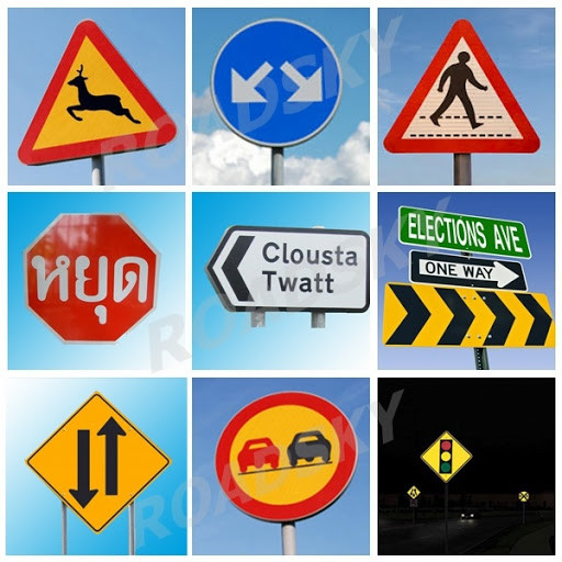 Buy Custom Traffic Sign Reflective Caution Warning Traffic Aluminum ...