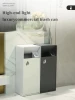 Customization Stainless Steel Vertical Trash Can Mall Hotel Metal Trash Can Large Capacity Square Trash Can With Ashtray