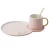 Import Customize Logo Fashion Simple Printed 260ml Porcelain Tea Cup And And Saucer Sets from China