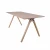 Import Customize Simple Wood Home Furniture Dining Room Table with Solid Wood V-shaped Legs from China