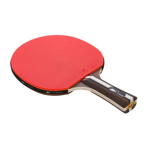 Customized 6 Star Black Walnut Paulownia Wood Table Tennis Racket Professional Training Ping Pong Paddle with Carrying Bag