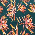 Customized Fashion Floral Designs Eco Friendly Fabric 40*40 120gsm Ecovero Viscose AOP Printed Rayon Poplin Fabric