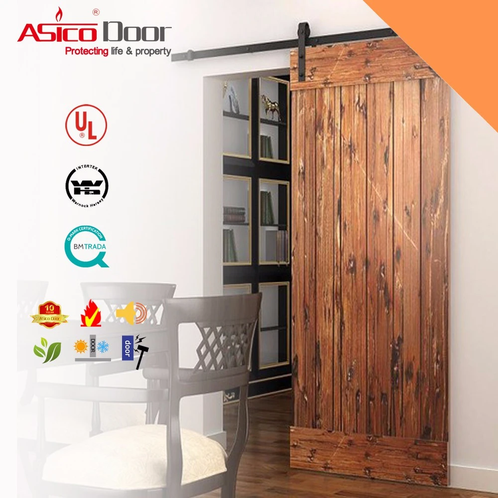Customized Kitchen Cabinet Sliding Door With Classical American Flat Track Barn Door Hardware