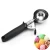 Import Customized logo 430 stainless steel spoon ice cream scoop with pink and black plastic handle from China