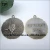 Import customized logo round alloy metal hang tag/badge for garments/bags accessories from China