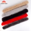 Customized Manufacturer price 75cm length fur trim natural raccoon fur scarf collar