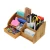 Import Customized School Home Desktop Office Organizer Natural Bamboo Desk Organizer from China