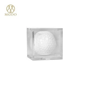 Customized Single Clear Acrylic Golf Ball Display Case