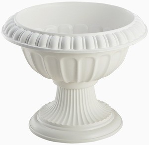 Customized white pp plastic small planter flower pot