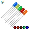 Czinelight F5 Round Color Lens Red Blue Green Yellow Orange 5mm Diffused Led Diode 5mm Light-emitting Diode