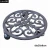Import Decorative antique metal trays cast iron flower pot racks from China