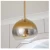 Import Decorative Elegant Luxury pendant simple lights home bathroom frosted stained glass pendant light from China