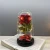 Import Decorative flower  High Quality gift flowers Artificial Rose in glass dome with led light Valentine&#39;s day flowers artificial from China
