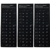 Deutsch laptop keyboard skins sticker printable keyboard sticker ,custom all language black matte keyboard stickers