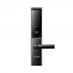 digital app controlled front door lock wifi smart door lock fingerprint password rfid card key combination unlocking 5 ways