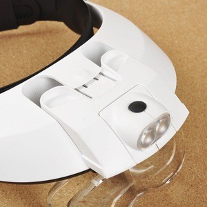 DIHAO Tech fiber optic head lamp magnifier / glasses magnifier