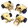 DIY Wooden Puzzles Block Solar Car Kid Educational Puzzle Game Assembly Learning Toy Engineering Set
