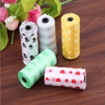 Dog and cat cleaning products wholesale printed environmental pet dog cleaning pick up poo bag wholesale