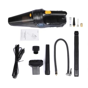 Double Use Hot Selling  Digital Display Car Tire Inflator 4 In 1 Car Vacuum Cleaner with Tire Pressure Monitoring Tool