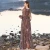Import DropShipping 2020 New Come Women Long Sleeve leopard Print Dress Puff Sleeve Maxi Beach Chiffon Beach Party bridesmaid Dresses from China