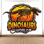 dropshipping all over print sublimation dinosaur wall custom tapestry