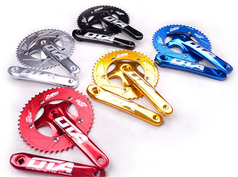 DropshippingFixie Bike Components CNC Crank Chainwheel 48T Track Cycle Parts Fixed Gear Bicycle Fixie Bicycle Crankset