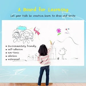 Dry Erase Whiteboard Sticker Wall Decal  Self-Adhesive White Board Peel Stick Paper For School Office Home Kids Drawing