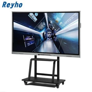 Dual System Anti-Glare Smart Board Interactive Touch Screen Whiteboard Electronic Whiteboard For Teleconference