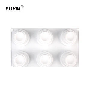 Durable 6 cavity mini French dessert mold  pastry silicone Baking mold