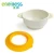 Import Eco-friendly light baby bowl food degree plastic material with desperate soft base from China