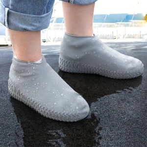 Eco-friendly  Waterproof Breathable Convenient portable Silicone Rubber Rain Boots Shoe Cover for adult and Kids