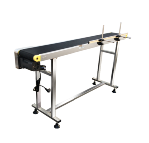 Economic Automatic Stainless Steel Rubber Belt Conveyor apply to M7 and CIJ Inkjet printer