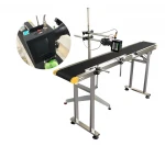 Economic Automatic Stainless Steel Rubber Belt Conveyor Price apply to M7 and CIJ Inkjet printer
