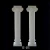 Import Egypt beige marble roman pillars from China