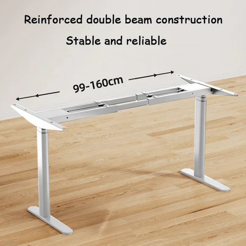Extendable Desk Frame Buy Electric Dual Motor Sit And Stand Height-adjustable Desk Frame ...
