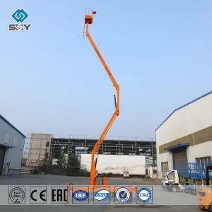 Electrical Mobile Elevating Aerial Work Platform 16m Articulated Boom Lift for sale