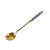 Electroplating Gold Fork Ceramic Handle Stirring Stainless Steel Tea Tableware Coffee Spoon