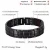 Import elegant Magnetic Healing Bracelet &amp; Bangle Double Row 4 IN 1 Energy Titanium Steel Jewelry For Women Silver accessories from China