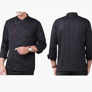 Embroidery logo chef uniform Restaurant &amp; Bar Use chef suit Customers Logo chef uniform