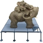 Environmental Raised Floor, Easy Clean Raised Access Floor Pedestal For Computer Room