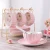 Import European Color Ceramic Coffee Cup Saucer English Afternoon Red Tea Cup Fresh Pumpkin Cup And Saucer Set from China