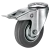 European Industrial Swivel Threaded Stem Caster with Grey Rubber Castor Wheel