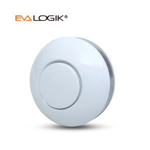 EVA LOGIK Wireless Interconnected Hardwired Photoelectric Smoke Alarm with Battery Backup
