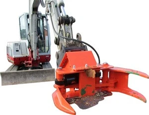 Excavator hydraulic shears, tree shear, tree branch cutter grapple