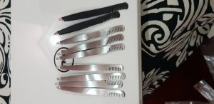EyeBrow Tweezers with Comb Beauty Instruments Stainless Steel CE Approved