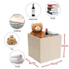 Fabric Stackable Collapsible Closet Organizers Foldable Storage Boxes &amp; Bins For Bedroom
