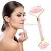 Facial Jade Roller Dule-Head Beauty Massage Roller Neck Face Roller for Anti Aging Skin care