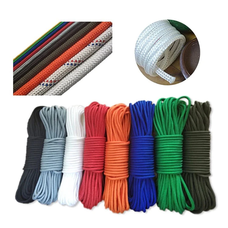 Factory custom general purpose ropes 6mm Braid recycled polyester climbing rope